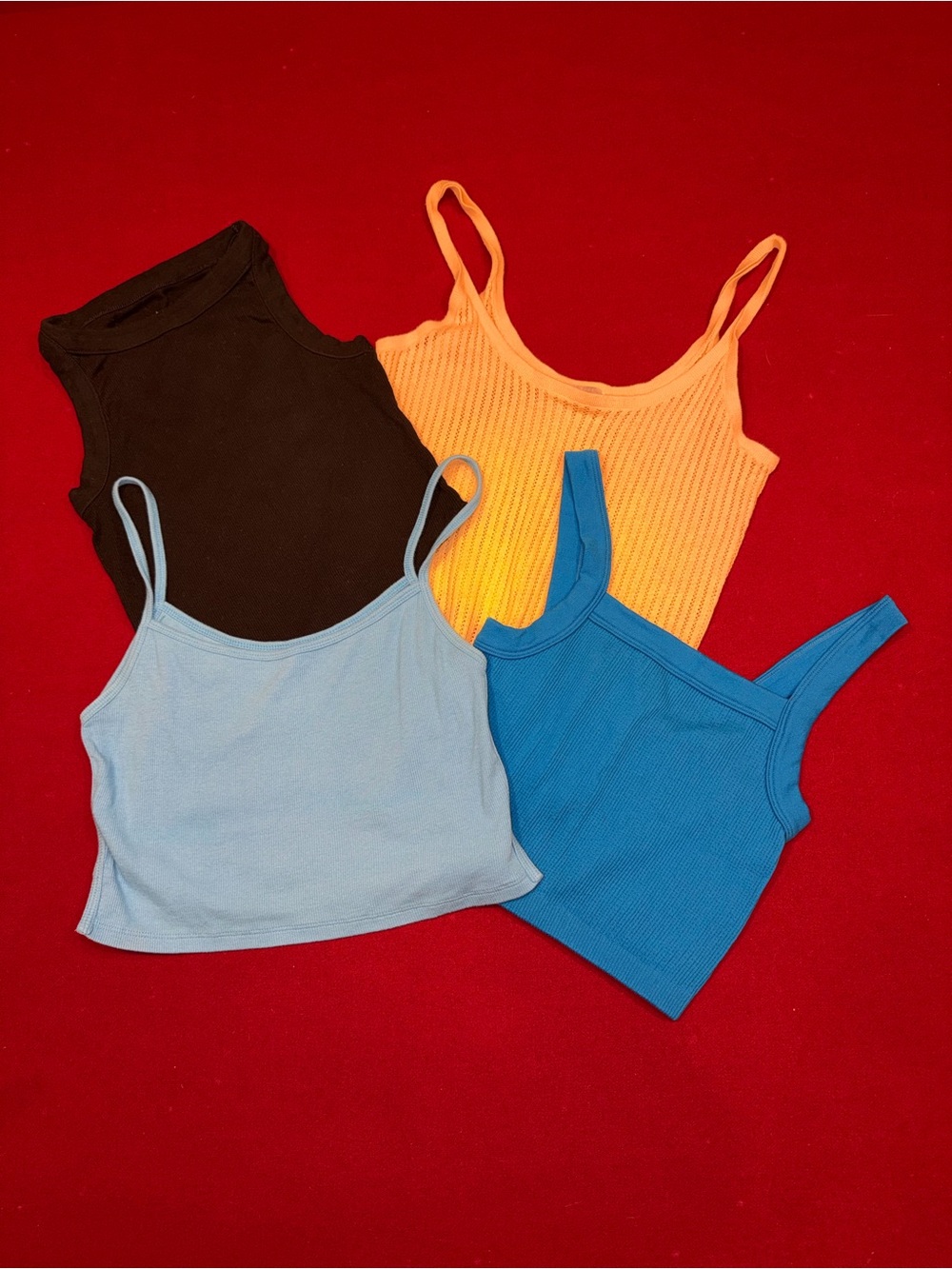 Bundle 4 Women's Tank Crop Tops Pac Sun Cotton:On - Sizes XS S M